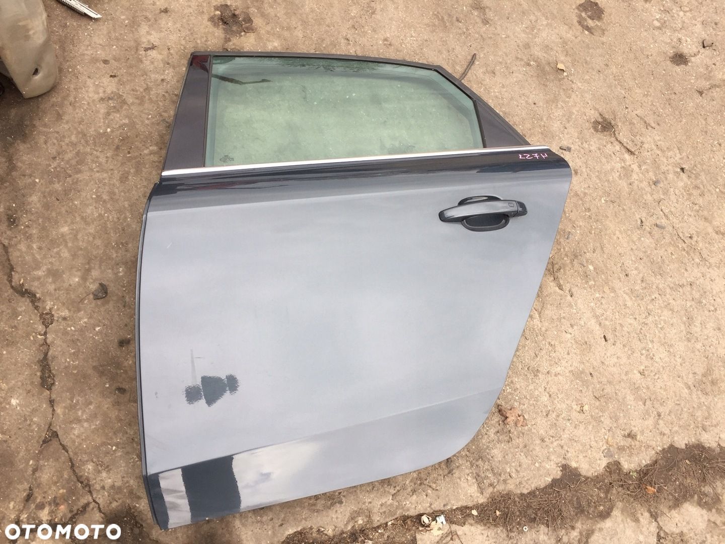 AUDI A4 B8 SEDAN DRZWI LEWE TYLNE TYŁ LZ7H SZARE - 1
