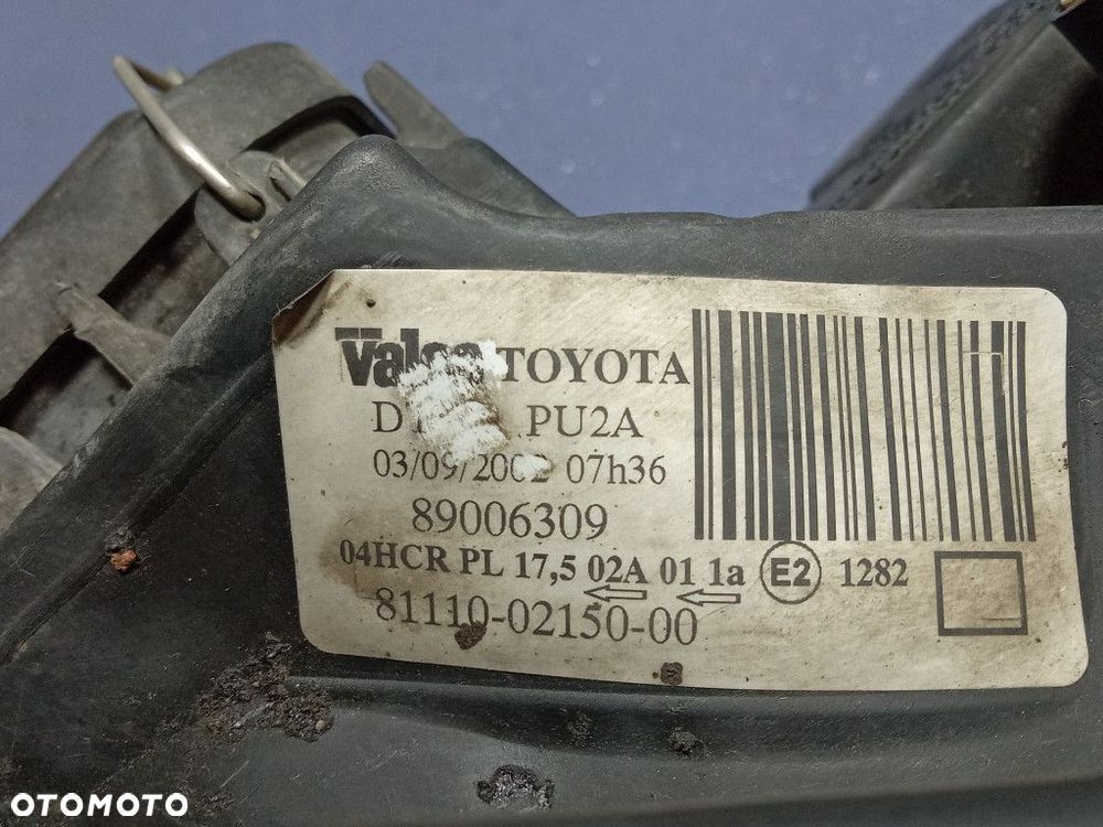 COROLLA E12 HB REFLEKTOR PRAWY LAMPA PRAWA H7 EU 81110-02150-00 - 5