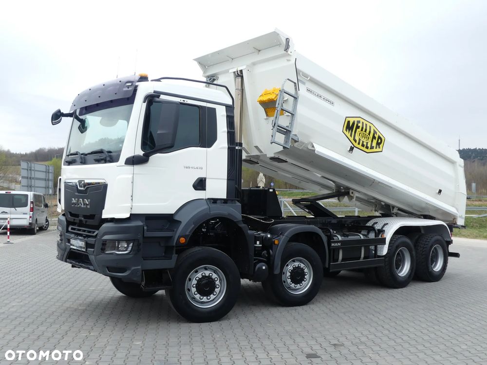 MAN TGS 41.470 / 8x8 / WYWROTKA MEILLER / MANUAL / NISKI PRZEBIEG / - 2