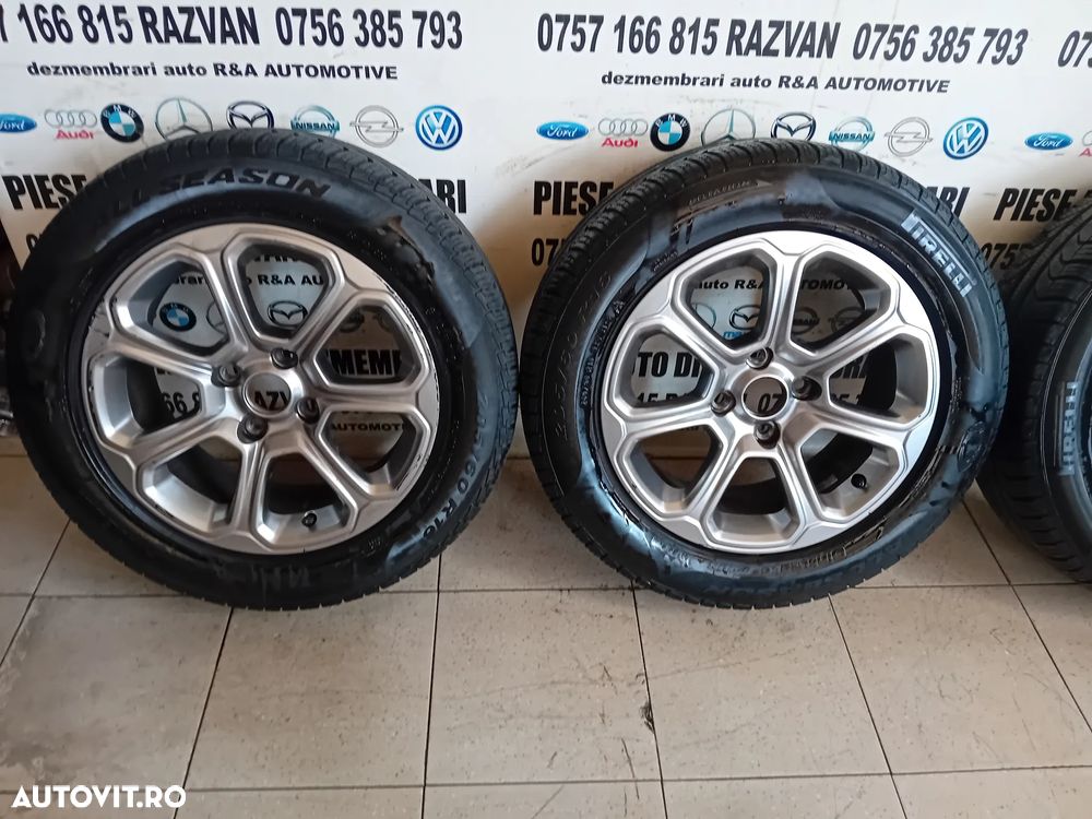 Jante Aliaj Ford Ecosport R16 205/60R16 4x108 Anvelope Pirelli M+S Dot 1523 In Stare Foarte Buna - 6