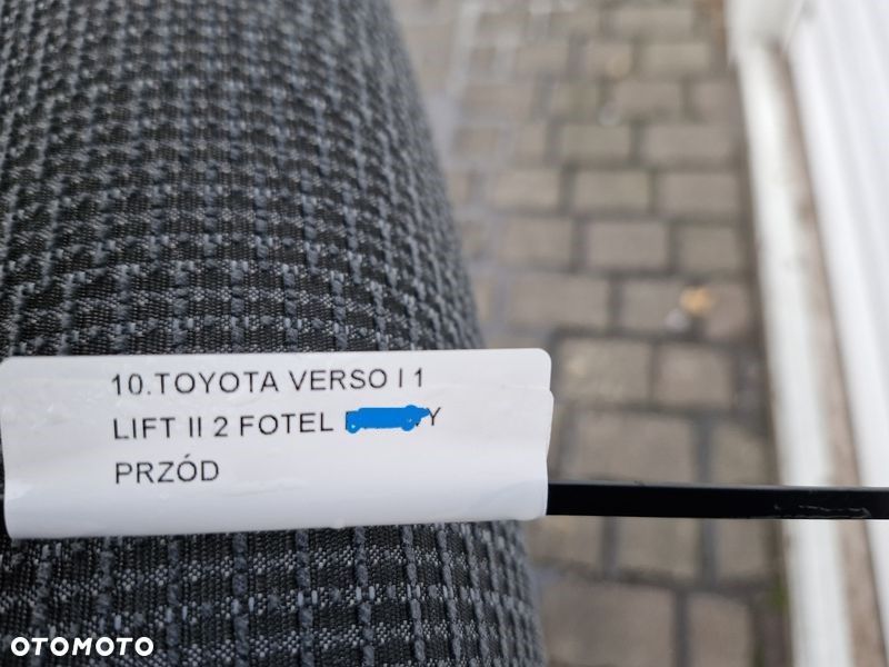 toyota verso i 1 lift fotel kierowcy lewy przód przedni półskóra uk - 9