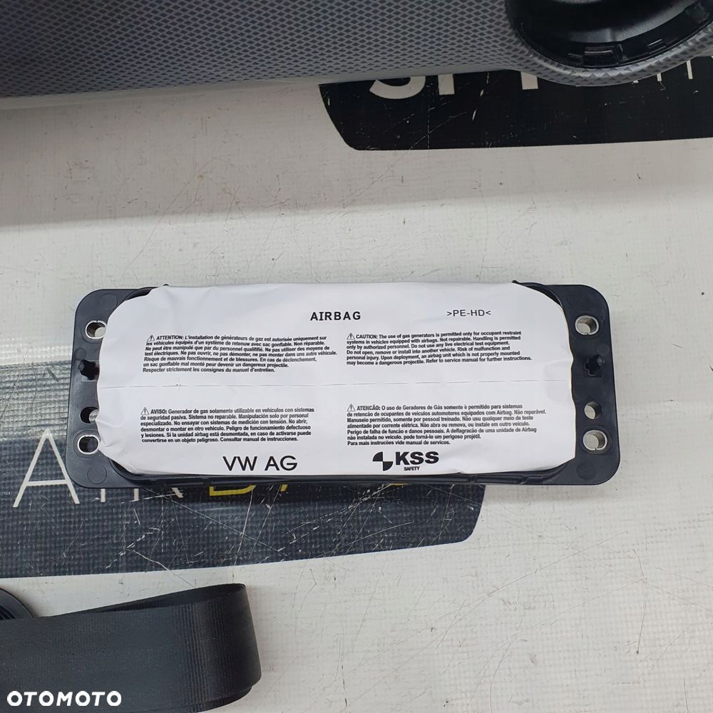 VW UP! UP DESKA ROZDZIELCZA KONSOLA KOKPIT PULPIT PODUSZKI AIRBAG AIR BAG PASY KIT SET - 6