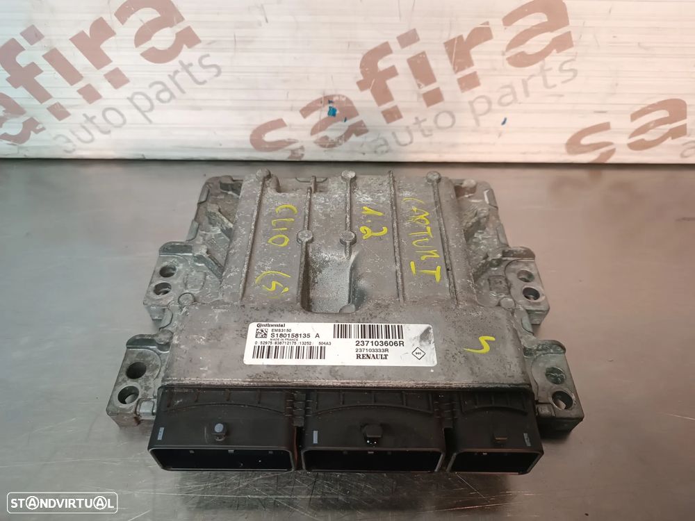 UNIDADE / CENTRALINA DO MOTOR RENAULT CLIO IV 1.2TCE S180158135A 237103606R 237103333R - 5