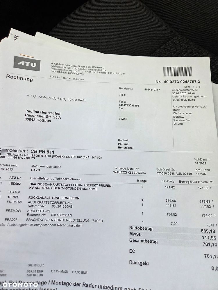 Audi A1 Sportback 1.6 TDI Attraction - 23