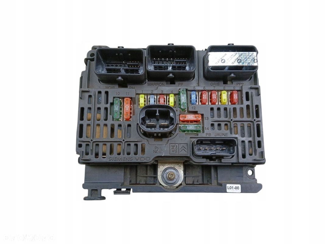 MODUŁ BSM SKRZYNKA BEZPIECZNIKÓW PEUGEOT 407 9661682580 L01 - 1