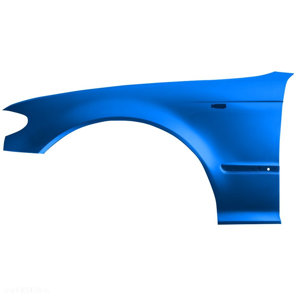 BLU Błotnik BMW 3 E46 364 lewy niebieski 01-05 przód sedan kombi FL LCI ocynk TopazBlau - 2