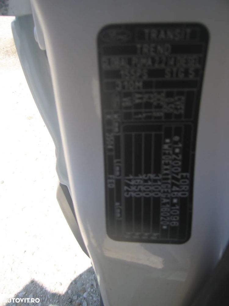Ford TRANSIT . 6 Loc. PLATFORMĂ MIXTĂ . AC - 6