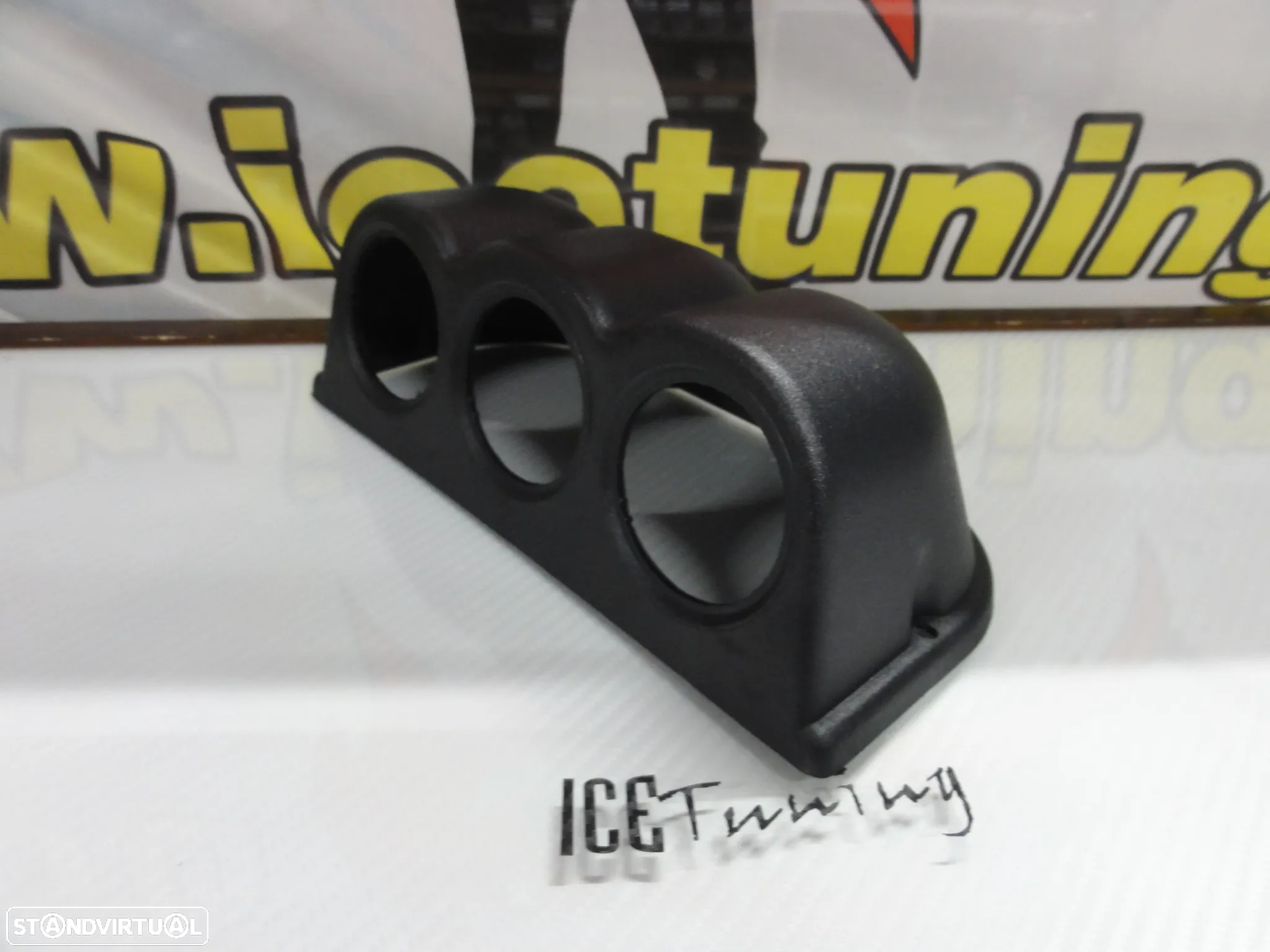 Suporte universal de 1, 2 ou de 3 manómetros de tablier (52mm) - 23