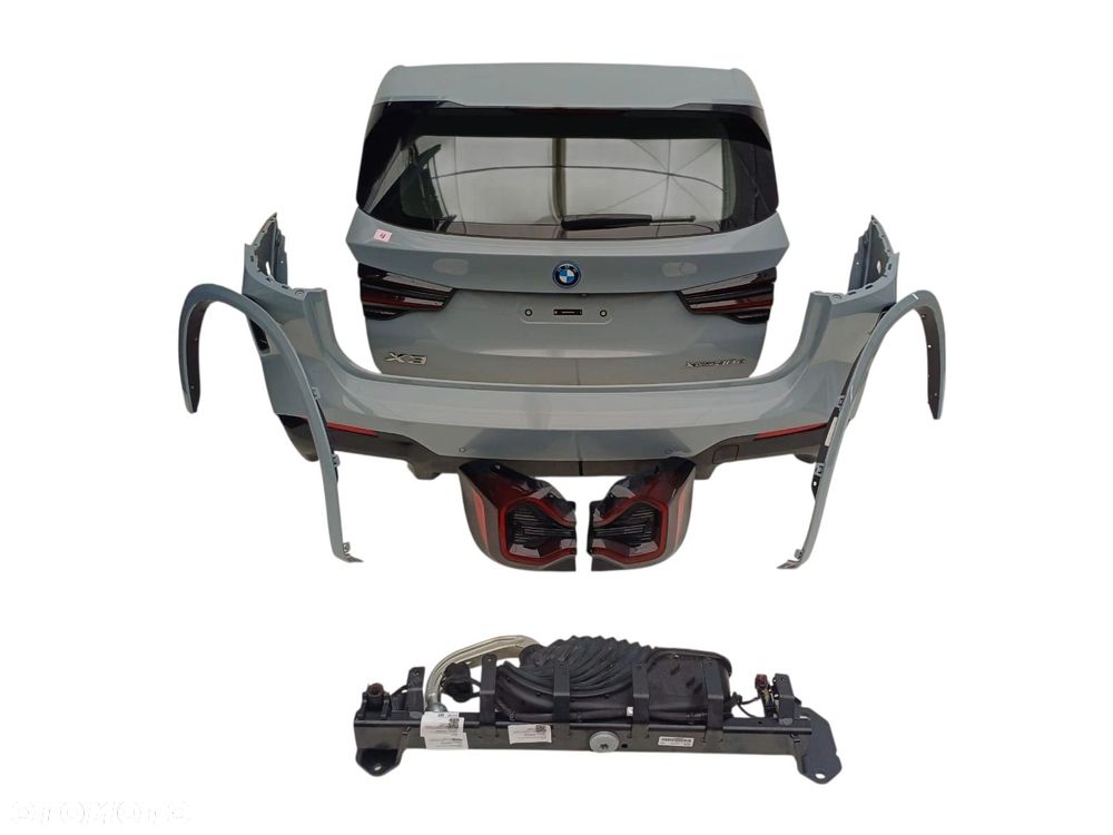 BMW X3 G01 ZDERZAK KLAPA LAMPY SIERPY HAK TYŁ KOMPLET C4P BROOKLYN GRAU METALLIC - 8