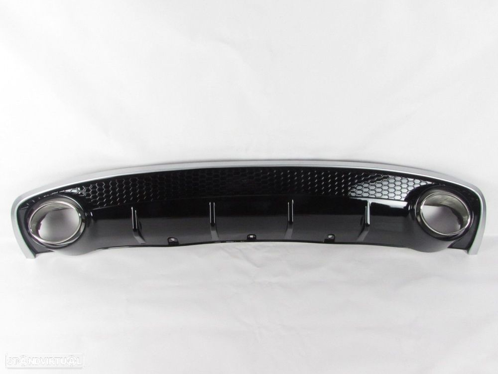 Difusor parachoques c/ Ponteiras/ LOOK RS4 Trás Novo/ ABS AUDI A4 (8K2, B8)/AUDI... - 1