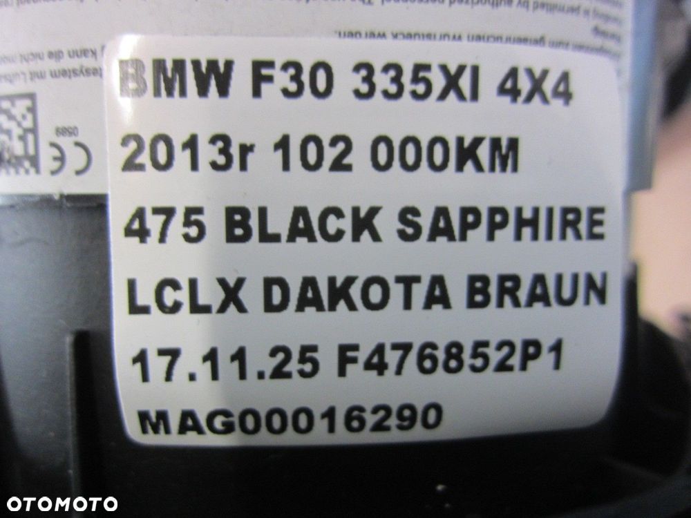 BMW F22 F30 F34 GT AIRBAG PODUSZKA KIEROWCY 6864497 USA 6857902 32306871095 - 9