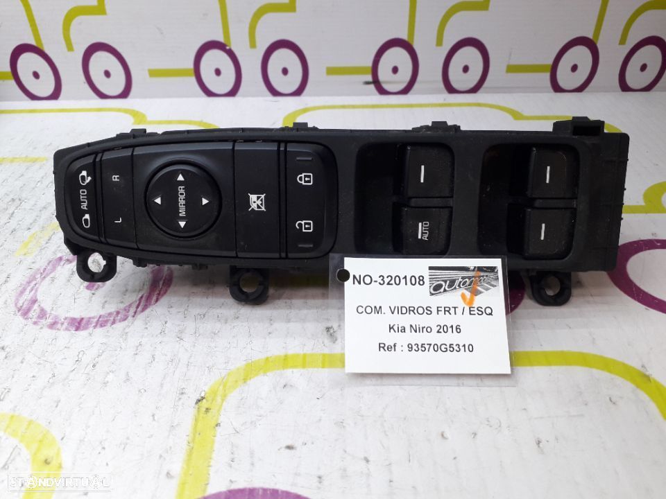Comando de Vidros Frt / Esq Kia Niro de 2016 - Ref : 93570G5310 - NO320108 - 1