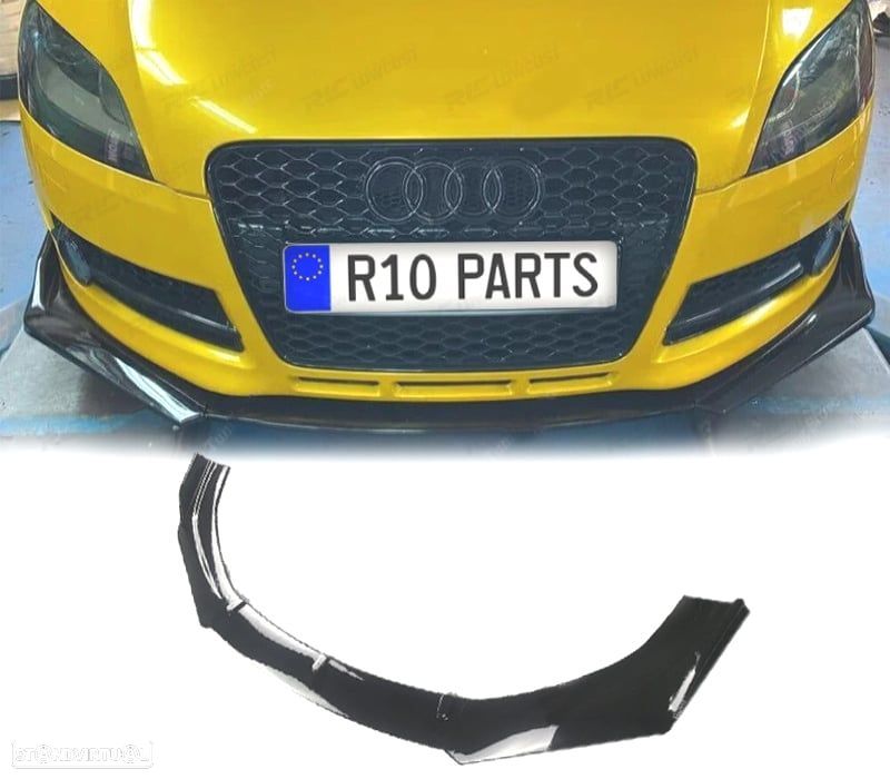 SPOILER LIP AUDI TT 8J 06-10 PRETO BRILHANTE - 1