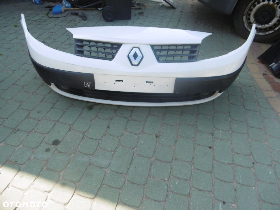 Zderzak scenic II + HALOGENY biały - 1