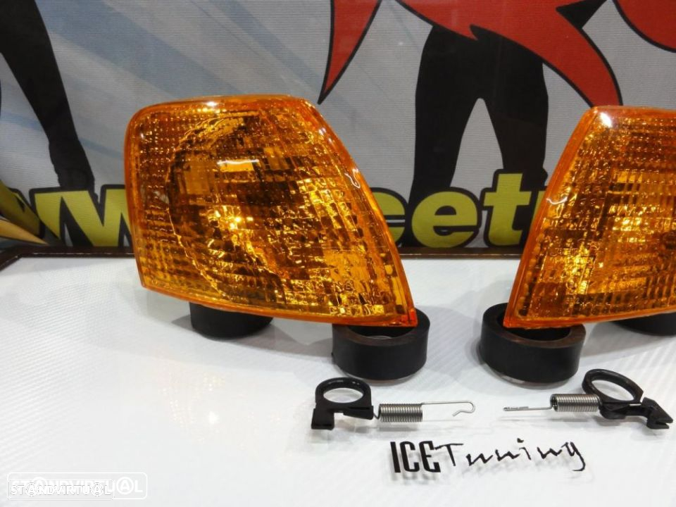 Piscas / Farois / Farolins frontais VW Passat 3B / B5 96-00 Fundo Laranja JDM - 3
