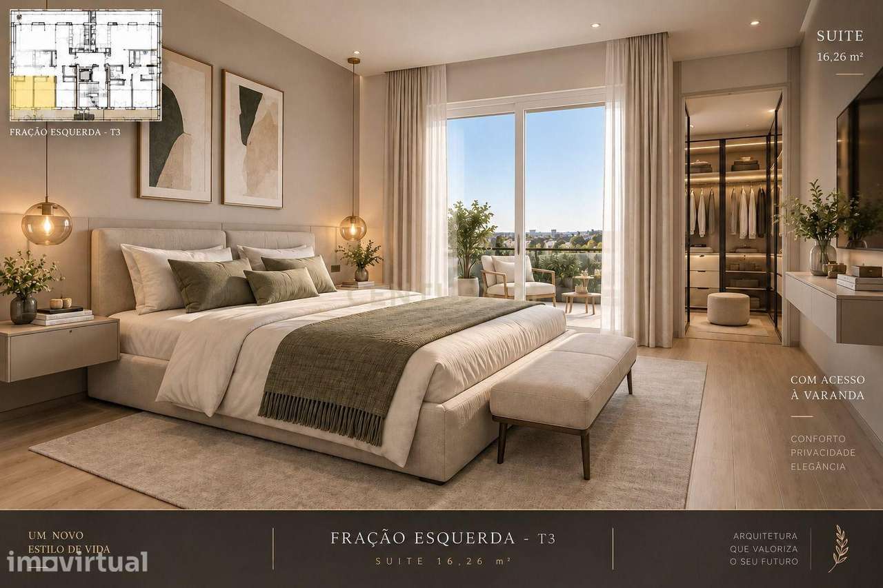T3 NO NOVO EMPREENDIMENTO EM SANTO ANTÓNIO DOS CAVALEIROS – PARADELA G - Grande imagem: 4/14