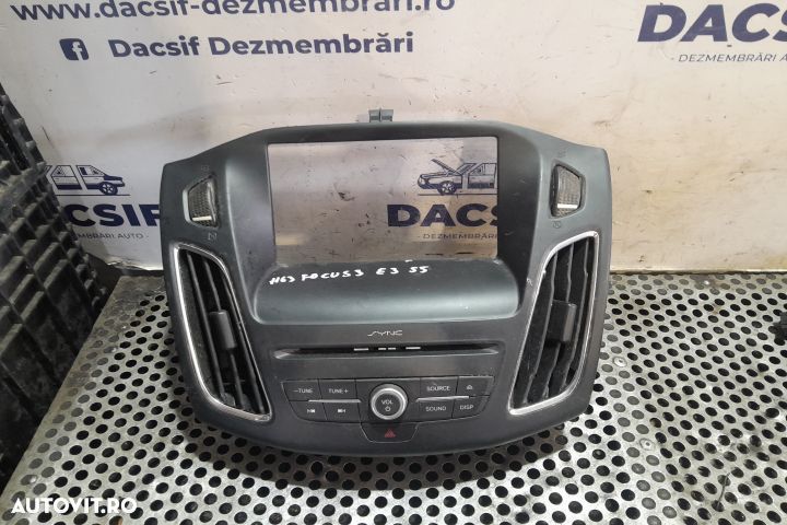 Grila ventilatie bord centru F1ET18K811HD CU BUTOANE RADIO F1ET18K811 - 1