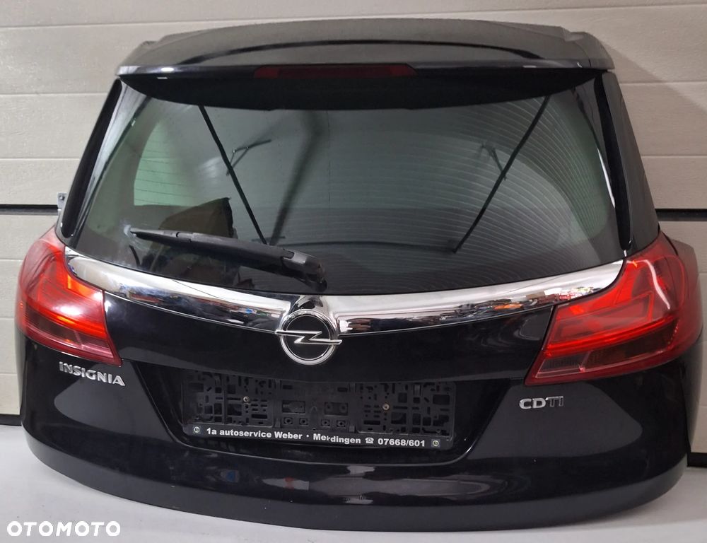 KLAPA BAGAZNIKA KOMPLETNA  -OPEL INSIGNIA A /2010 R./CZARNA-Z20R - 1