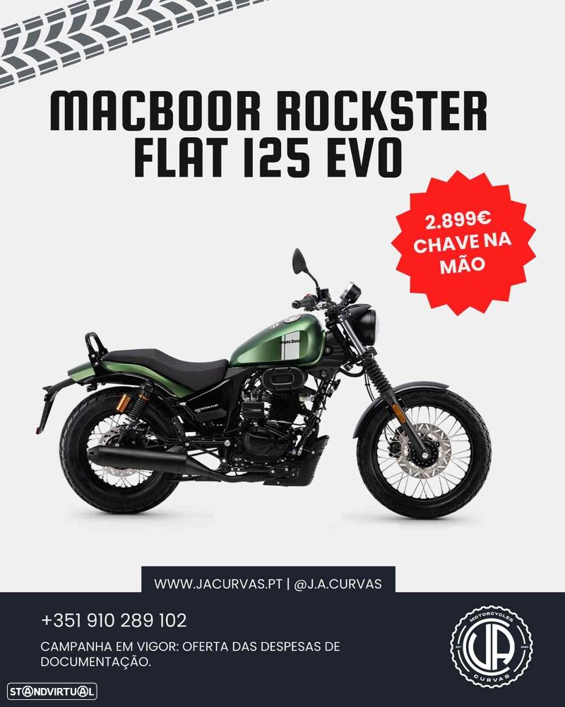 Macbor Rockster Flat 125 EVO (CAMPANHA EM VIGOR) - 1