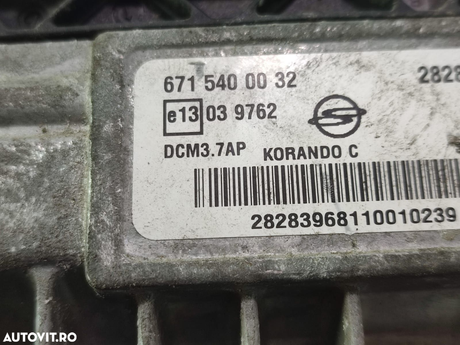 Calculator motor ECU 6715400032  2.0 e-xdi D20DTF SsangYong Korando 3 - 3