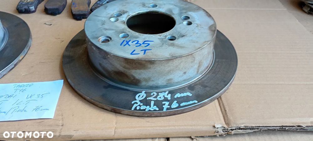 Tarcze hamulcowe klocki tył tylne Hyundai ix35 2.0 CRDI - 4