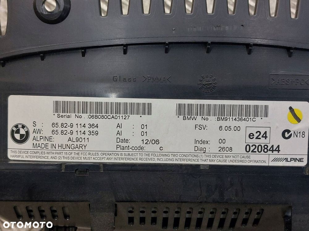 WYŚWIETLACZ BMW E90 E91 9114364 - 4