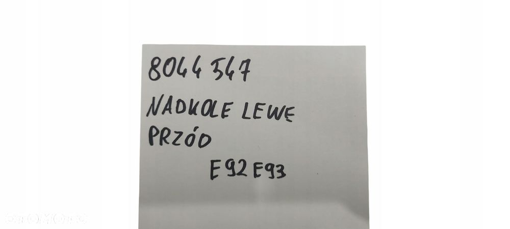 Bmw E92 E93 Nadkole Osłona Wnęki Koła Lewy Przód Przednie M-Pakiet 8044547 - 7