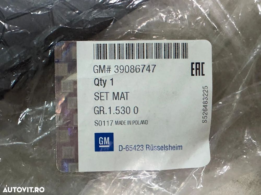 39086747 | Set Covoare OEM | Opel Vivaro B - 2