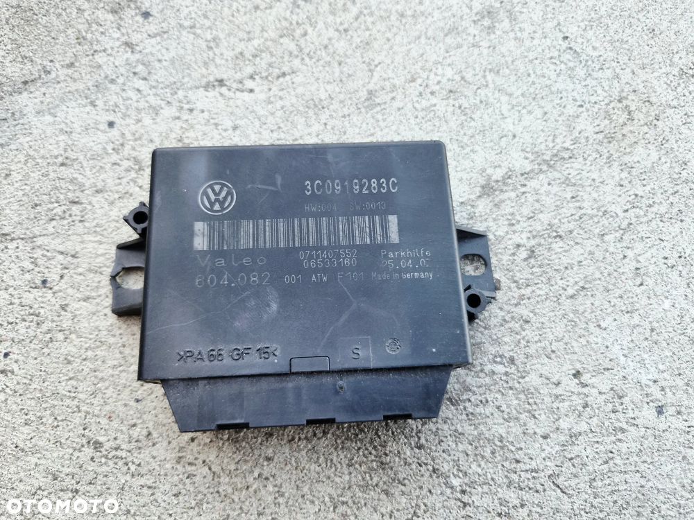 Moduł Sterownik Komputer Czujników PDC Parkowania Cofania VAG 3C0919283C - 1