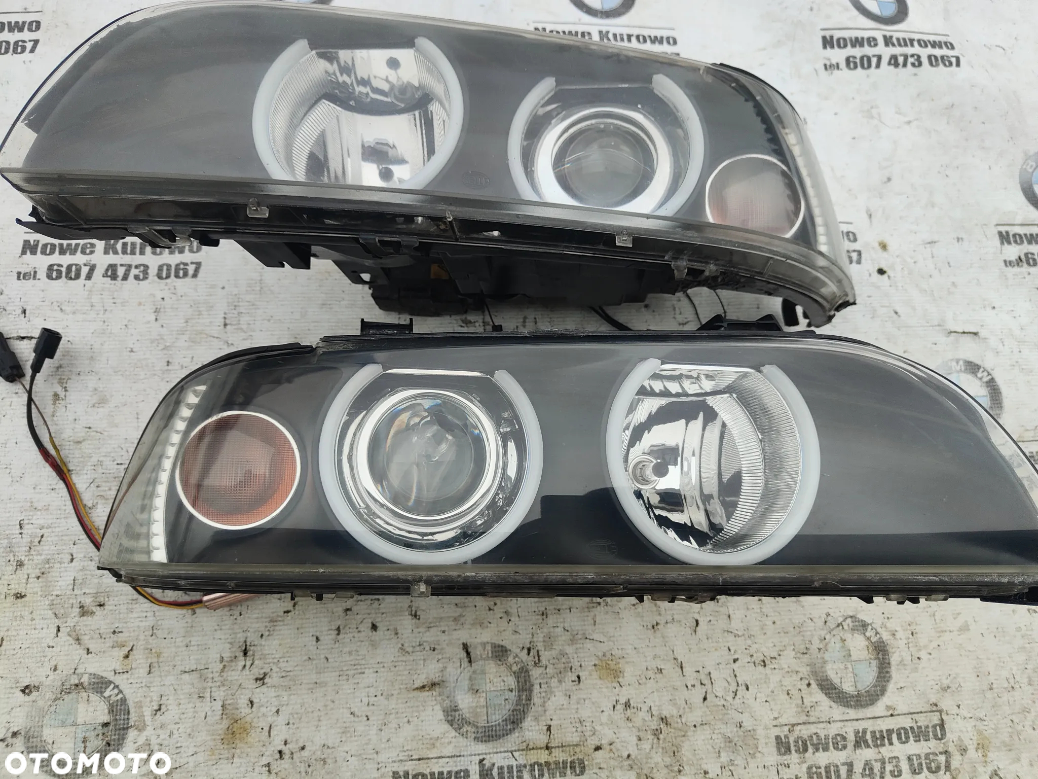 BMW E39 Lifting Lampa Przednia Lewa Prawa BiXenon Kierunek w ringach - 2