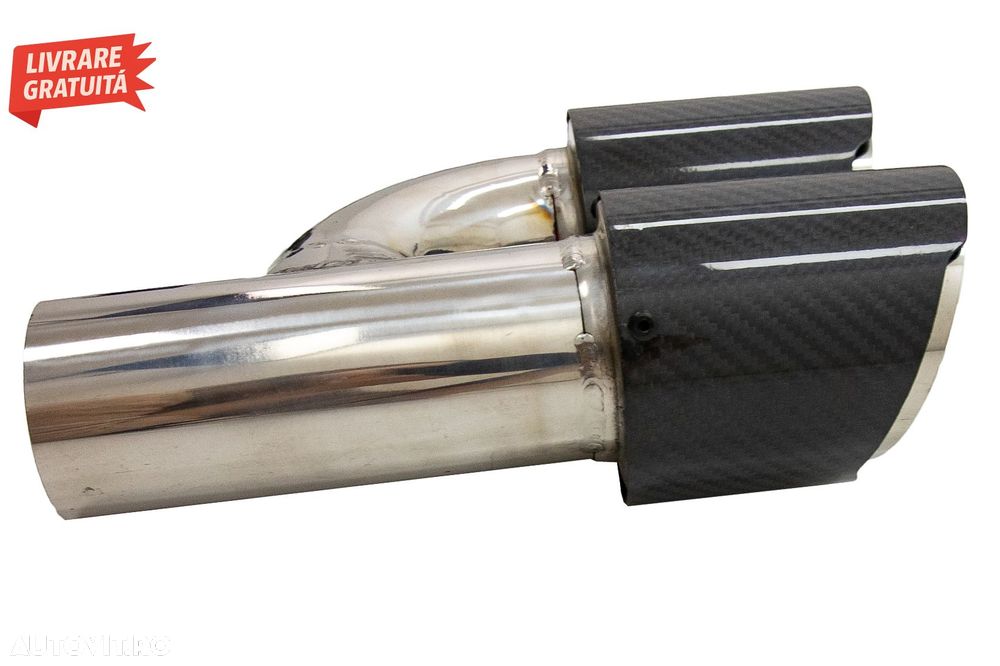 Tobe Ornamente Sistem de evacuare Carbon Fiber Finisaj Lucios 6.3cm- livrare gratuita - 8