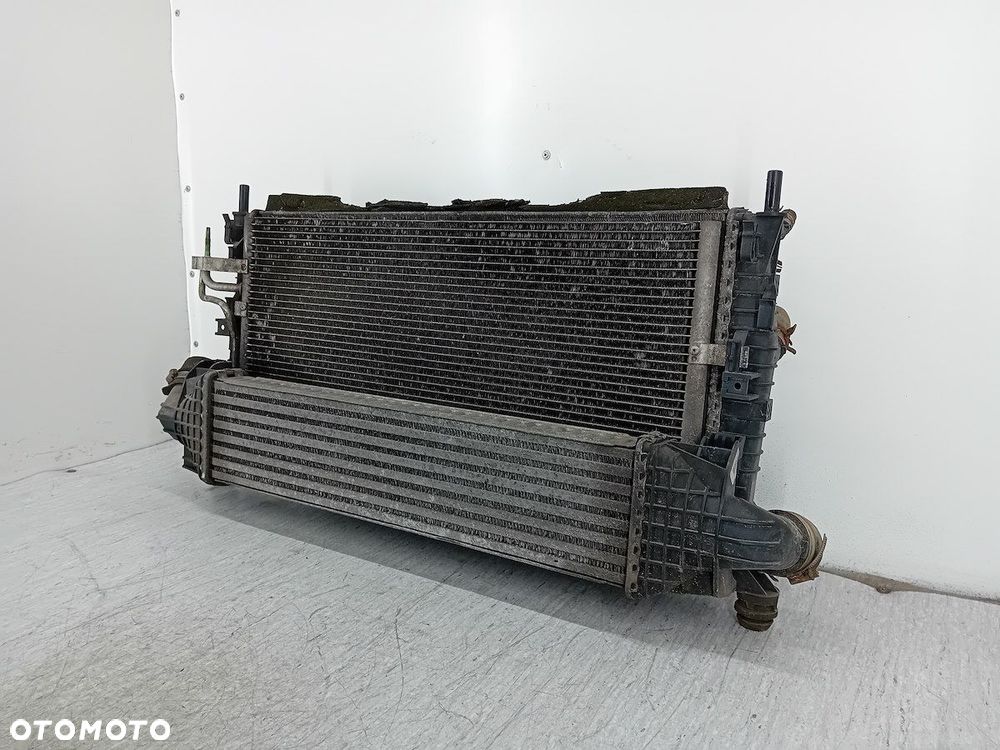 ZESTAW CHŁODNIC WODA KLIMA INTELCOOLER WENTYLATOR FORD FOCUS II 1137328148 - 10