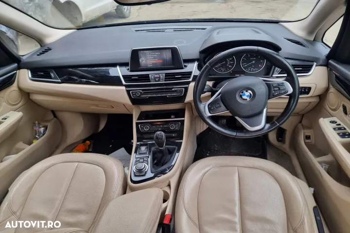 spira volan airbag cortina centura stanga dreapta interior piele crem scaune fata bancheta spate  Bmw Seria 2 active tourer F45 an 2015, motor 1.5 d 116cp cod motor B37C15A,  dezmembrez plafon - 5