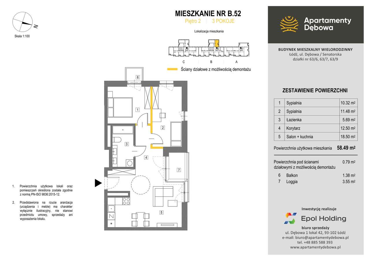 3 pokoje od dewelopera Dębowa Górniak - gotowe mieszkanie