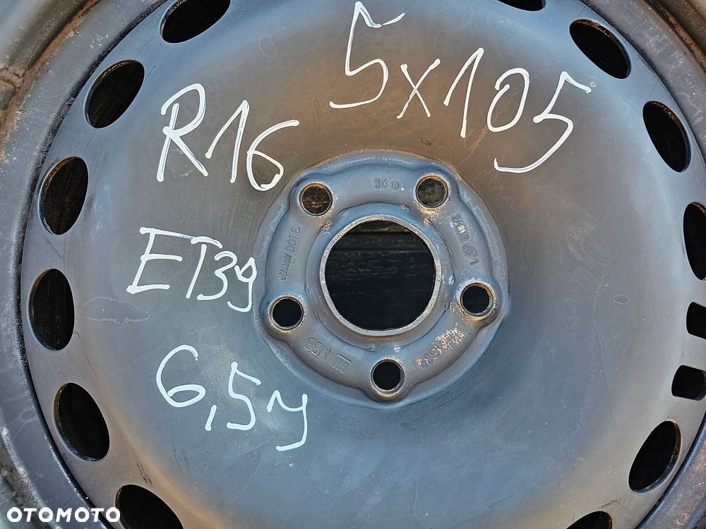 KOŁA FELGI STALOWE OPONY ZIMOWE KOŁPAKI 205/60 R16 OPEL ASTRA J K MOKKA 5x105 6,5J ET39 - 7
