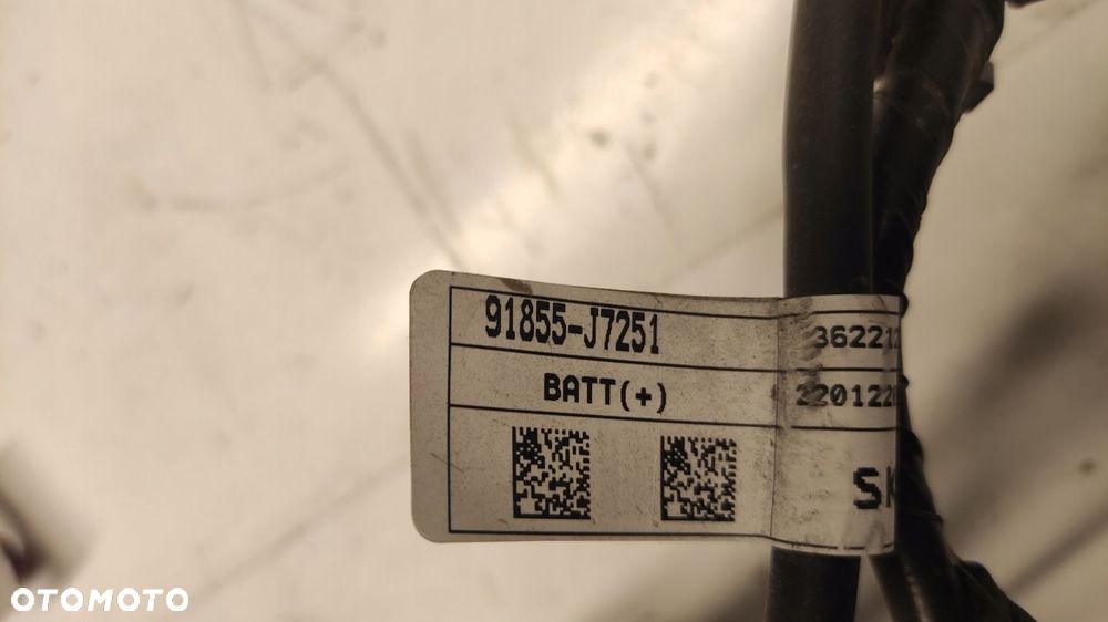 WIĄZKA INSTALACJA PLUSOWA KLEMA PLUS KIA CEED 1.5 T-GDI G4LH 91855-J7251 - 2