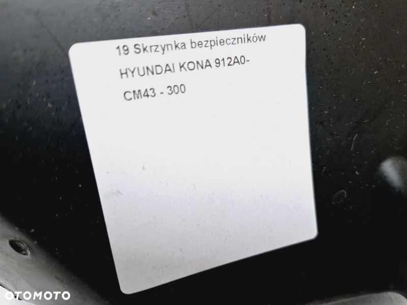 HYUNDAI KONA I 1 HYBRYDA SKRZYNKA BEZPIECZNIKÓW PRZEKAŹNIKÓW 912A0-CM43 - 7