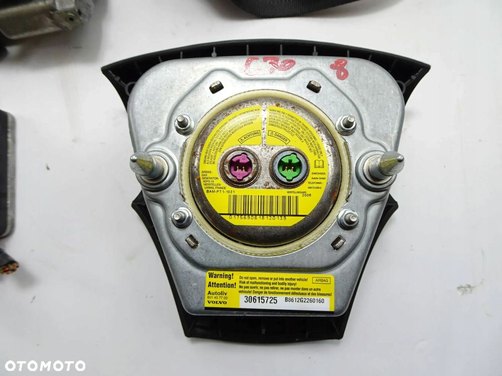 poduszka pasy airbag kpl. volvo c70 ii - 6