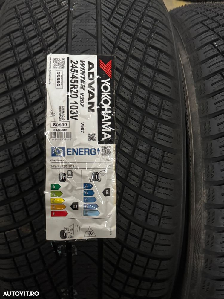 Vând set anvelope 245/45/20-275/40/20 Yokohama de iarnă noi - 3