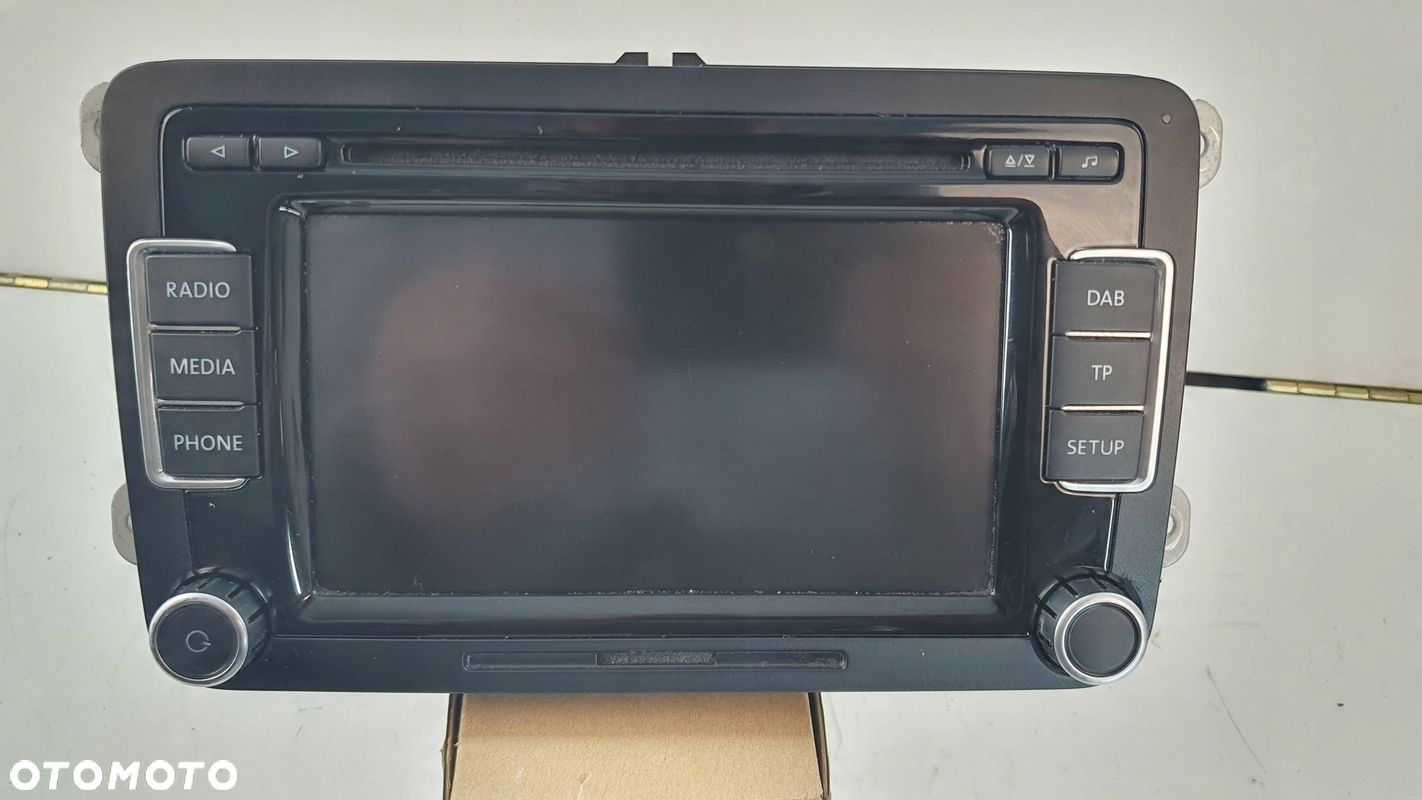 VW PASSAT B7 Golf 6 Tiguan Touran ekran Radioodtwarzacz CD MP3 SD DAB KOD - 2