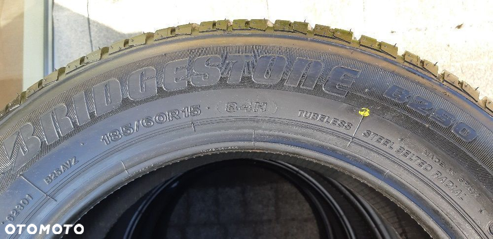 185/60R15 84H Bridgestone B250 DEMO jak NOWE Komplet Fabia Polo Clio - 7