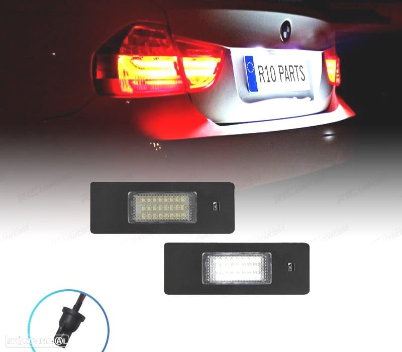 LUZES DE MATRÍCULA LED BMW SÉRIE 6 E63 2P E64 2P F12 2P F13 2P F06 GRAN COUPE 4P 02-18 - 1