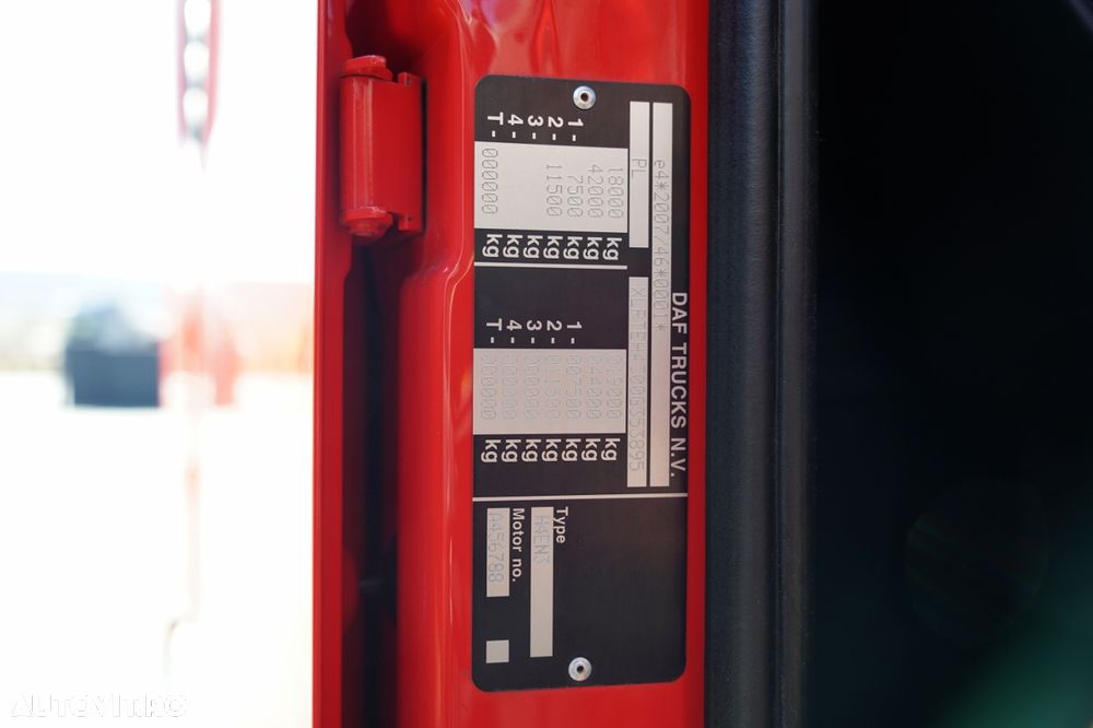 DAF XF 480 / PLATĂ JOSĂ / MEGA / LOC AL CINCILEA REGLABIL / 2021 / SSC / - 37