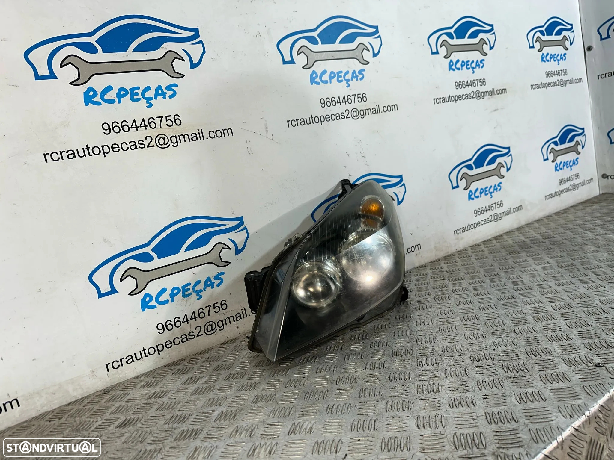 .Conjunto Oticas Farois Frontal Frente Esquerda Direita Halogenio Original GM Opel Astra H 1LG270370-04 1LG270370-03 - 13