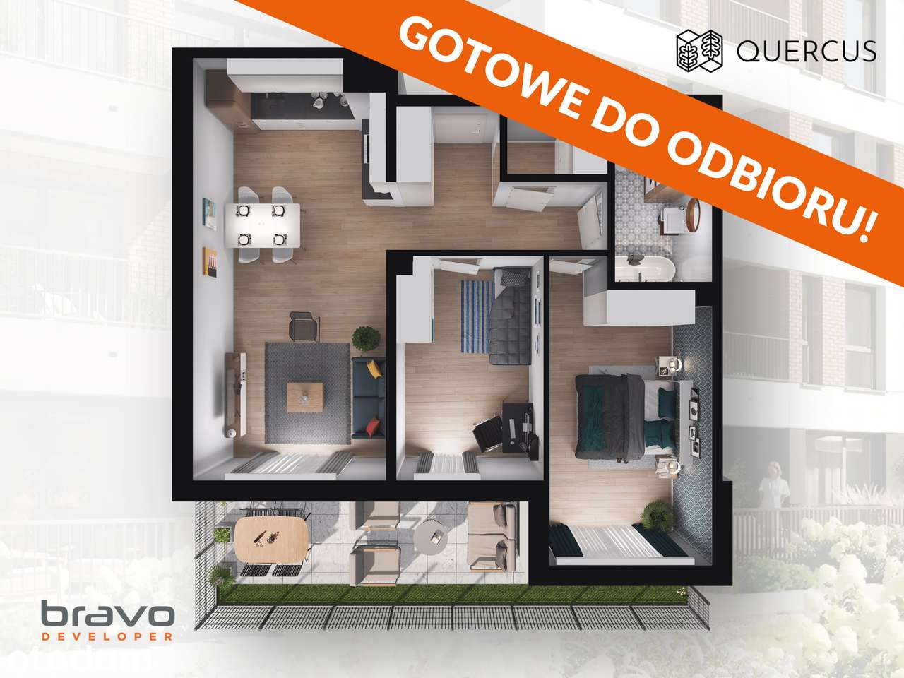 Quercus B.4 - Mieszkanie gotowe do odbioru
