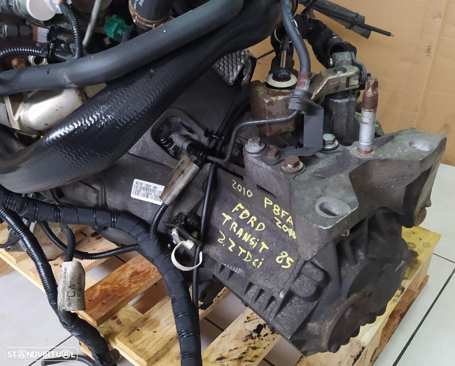 Motor Ford Transit 2.2TDCI 85cv P8FA  caixa 5 velocidades 6C1R 7002 AB - 9