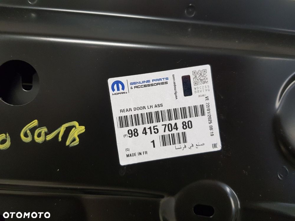 FABRYCZNIE NOWE ORYGINALNE DRZWI LEWE TYLNE LEWA TYŁ PEUGEOT 308 SW III 3 21-25 9841570480 - 8