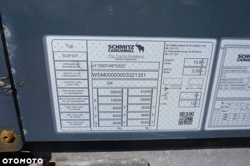 Schmitz Cargobull FIRANA DACH PODNOSZONY * 2019 * - 15