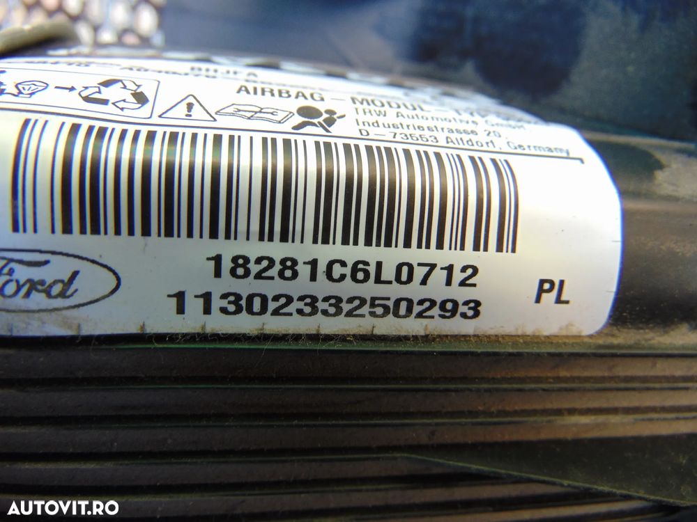 Plansa Bord Ford Ecosport airbag sofer pasager genunchi airbag-uri stanga dreapta - 12