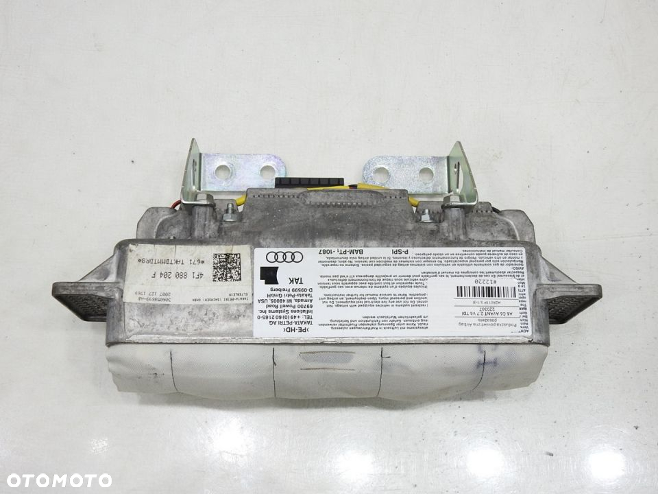 PODUSZKA AIRBAG PASAŻERA AUDI A6 C6 4F1880204F - 2
